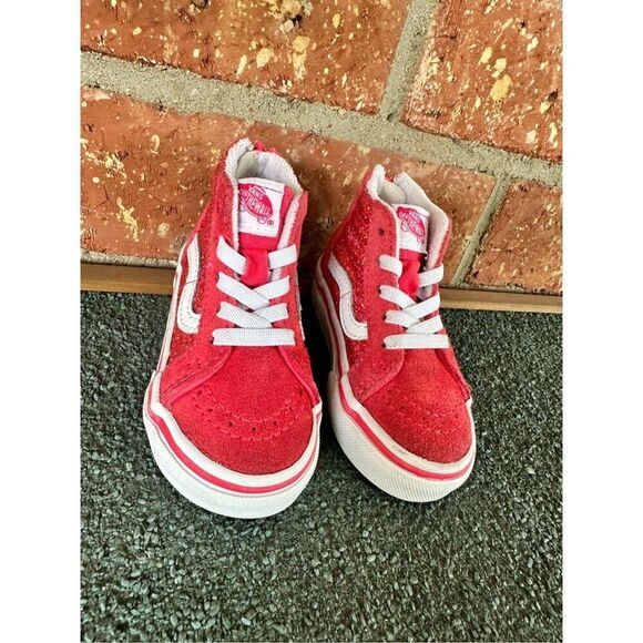 Vans Toddler Infant Baby  High Top SK8-Hi Micro Sequins Zip Shoes Size 4.5 - Picture 3 of 15